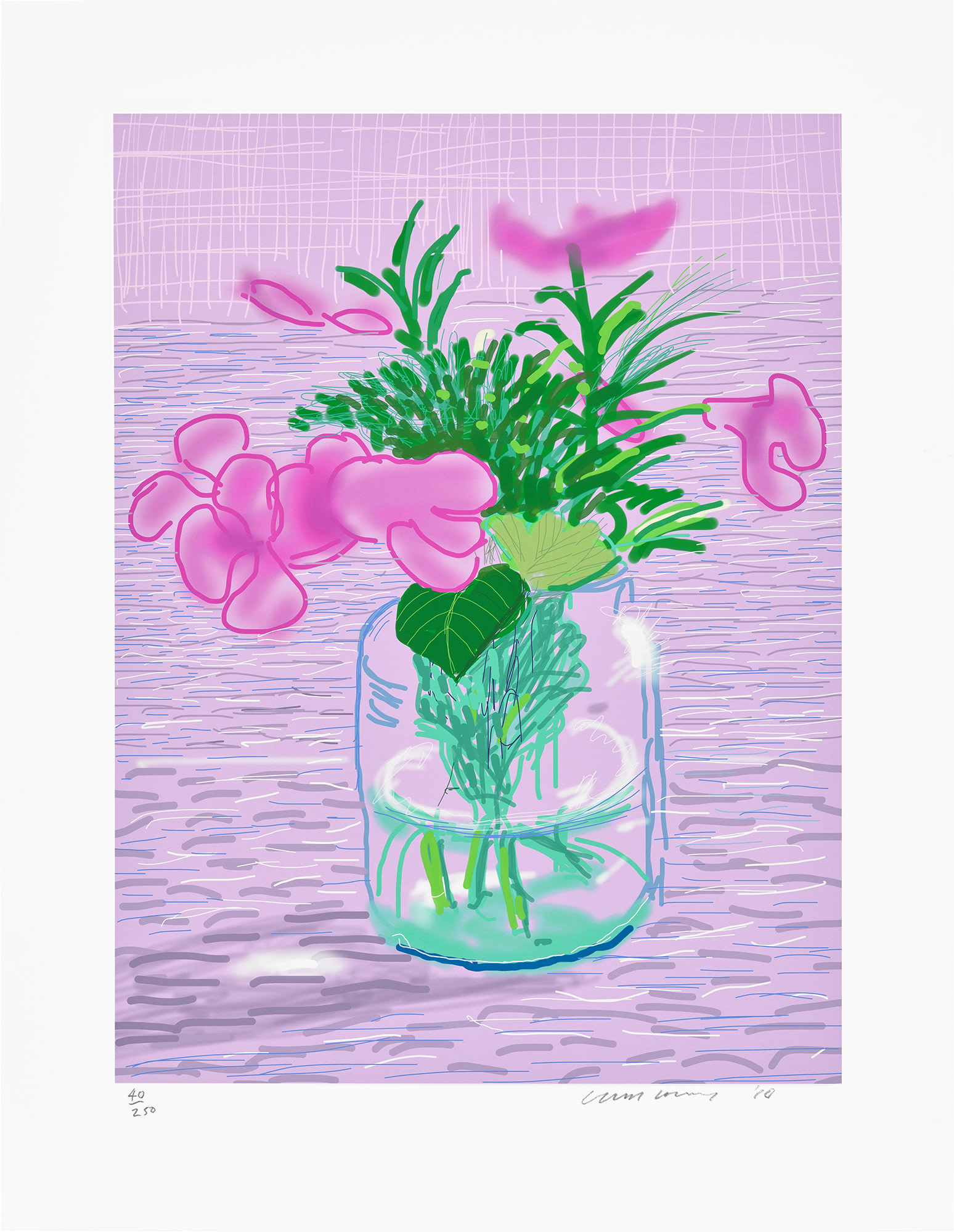 <p><strong>DAVID HOCKNEY</strong> <em>Untitled No. 329,</em> from <em>A Bigger Book: Art Edition A,</em> 2010/2016</p>
